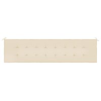 vidaXL Gartenbank-Auflage Beige 200x50x3 cm Oxford-Gewebe