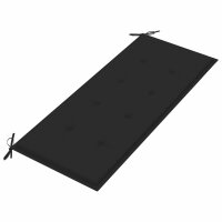 vidaXL Gartenbank-Auflage Schwarz 120x50x3 cm Oxford-Gewebe