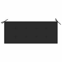 vidaXL Gartenbank-Auflage Schwarz 120x50x3 cm Oxford-Gewebe