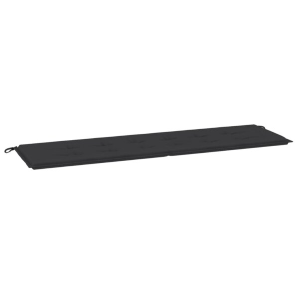 vidaXL Gartenbank-Auflage Schwarz 180x50x3 cm Oxford-Gewebe