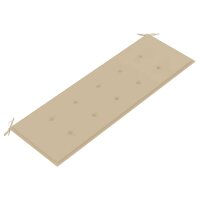 vidaXL Gartenbank-Auflage Beige 150x50x3 cm Oxford-Gewebe