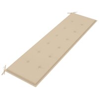 vidaXL Gartenbank-Auflage Beige 180x50x3 cm Oxford-Gewebe