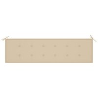 vidaXL Gartenbank-Auflage Beige 180x50x3 cm Oxford-Gewebe