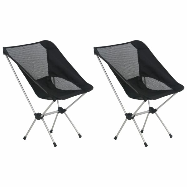 vidaXL Klappbare Campingst&uuml;hle 2 Stk. mit Tragetasche 54x50x65 cm Alu