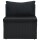 vidaXL 6-tlg. Garten-Lounge-Set mit Auflagen Poly Rattan Schwarz