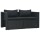 vidaXL 6-tlg. Garten-Lounge-Set mit Auflagen Poly Rattan Schwarz