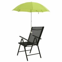 vidaXL Sonnenschirme f&uuml;r Campingst&uuml;hle 2 Stk. Gr&uuml;n 105 cm