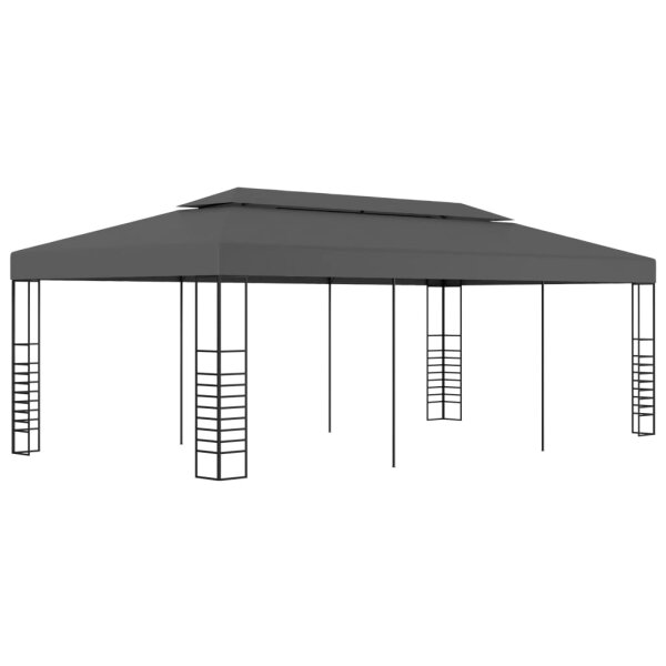 vidaXL Gartenpavillon 3x6 m Anthrazit