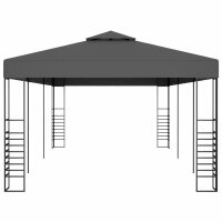 vidaXL Gartenpavillon 3x6 m Anthrazit