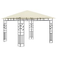 vidaXL Pavillon mit Moskitonetz 3x3x2,73 m Creme 180...