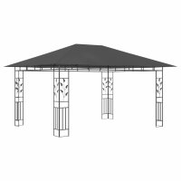 vidaXL Pavillon mit Moskitonetz 4x3x2,73 m Anthrazit 180...