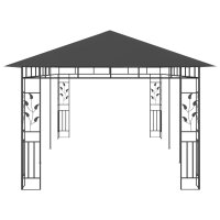 vidaXL Pavillon mit Moskitonetz 6x3x2,73 m Anthrazit