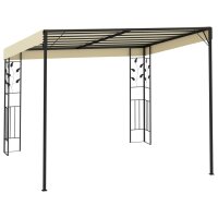 vidaXL Wand-Pavillon 3x3x2,5 m Cremewei&szlig;