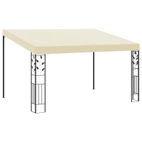 vidaXL Wand-Pavillon 4x3x2,5 m Cremeweiß