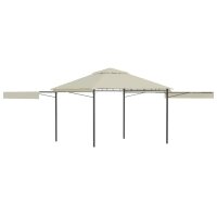 vidaXL Pavillon mit Doppelt Erweiterten D&auml;chern 3x3x2,75 cm 180 g/m&sup2;