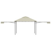 vidaXL Pavillon mit Doppelt Erweiterten D&auml;chern 3x3x2,75 cm 180 g/m&sup2;