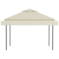 vidaXL Pavillon mit Doppelt Erweiterten D&auml;chern 3x3x2,75 cm 180 g/m&sup2;