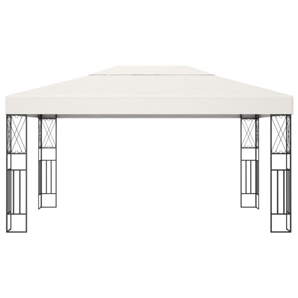 vidaXL Pavillon 3&times;4 m Creme Stoff