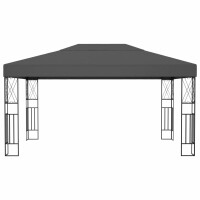 vidaXL Pavillon 3&times;4 m Anthrazit Stoff