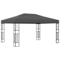 vidaXL Pavillon 3×4 m Anthrazit Stoff