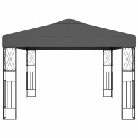 vidaXL Pavillon 3&times;4 m Anthrazit Stoff