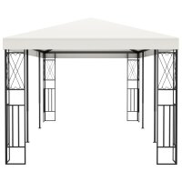 vidaXL Pavillon 3&times;6 m Creme Stoff