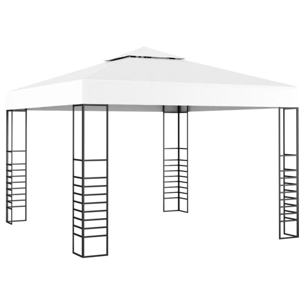 vidaXL Gartenpavillon 3&times;3 m Wei&szlig;