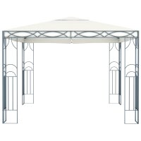 vidaXL Pavillon 300 x 300 cm Cremewei&szlig;