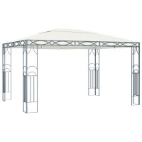 vidaXL Pavillon 400 x 300 cm Cremewei&szlig;