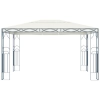 vidaXL Pavillon 400 x 300 cm Cremeweiß