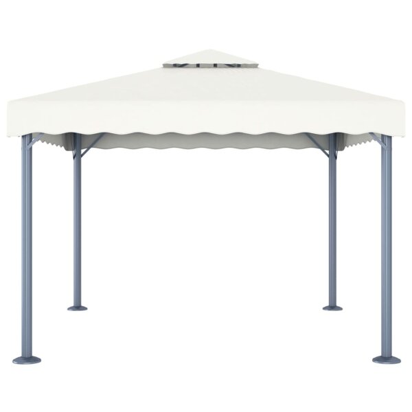 vidaXL Pavillon 300 x 300 cm Creme Aluminium