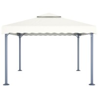 vidaXL Pavillon 400 x 300 cm Creme Aluminium