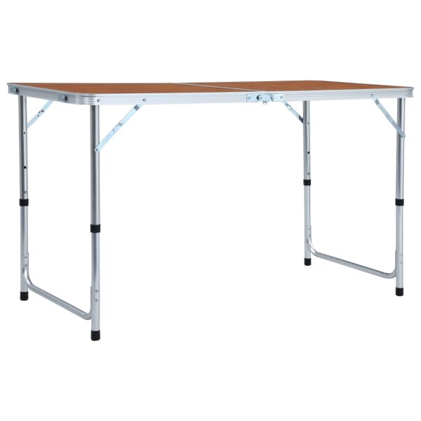 vidaXL Klappbarer Campingtisch Aluminium 120 x 60 cm