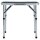 vidaXL Klappbarer Campingtisch Grau Aluminium 60x45 cm