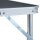 vidaXL Klappbarer Campingtisch Grau Aluminium 60x45 cm