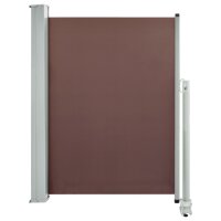 vidaXL Ausziehbare Seitenmarkise 100x300 cm Braun