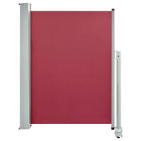 vidaXL Ausziehbare Seitenmarkise 100x300 cm Rot