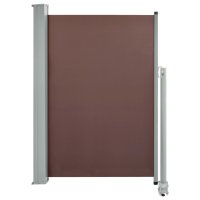 WOWONA Ausziehbare Seitenmarkise 120x300 cm Braun