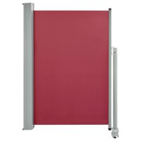 vidaXL Ausziehbare Seitenmarkise 120x300 cm Rot