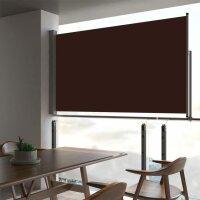 vidaXL Ausziehbare Seitenmarkise 140 x 300 cm Braun