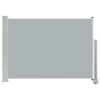 vidaXL Ausziehbare Seitenmarkise 80&times;300 cm Grau