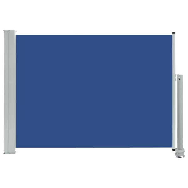 vidaXL Ausziehbare Seitenmarkise 80&times;300 cm Blau