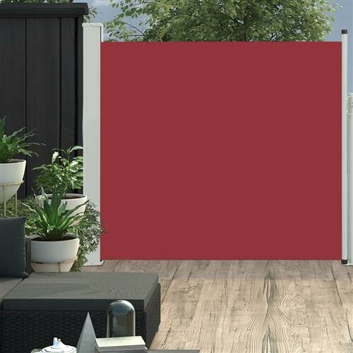 vidaXL Ausziehbare Seitenmarkise 170&times;300 cm Rot