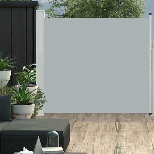 vidaXL Ausziehbare Seitenmarkise 170&times;300 cm Grau