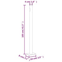 vidaXL Ausziehbare Seitenmarkise 170&times;300 cm Braun