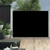 vidaXL Ausziehbare Seitenmarkise 100×500 cm Schwarz