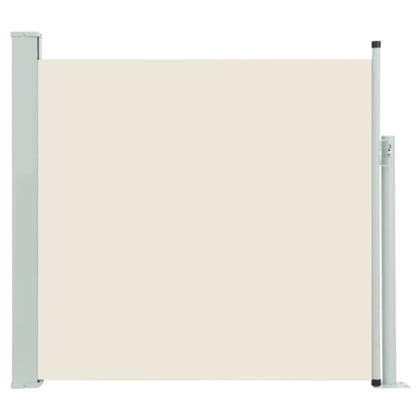 vidaXL Ausziehbare Seitenmarkise 100&times;500 cm Creme