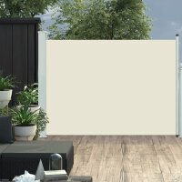 vidaXL Ausziehbare Seitenmarkise 100&times;500 cm Creme