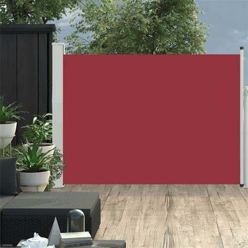 vidaXL Ausziehbare Seitenmarkise 100&times;500 cm Rot