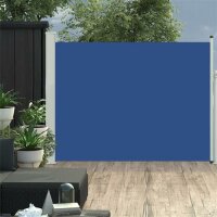 vidaXL Ausziehbare Seitenmarkise 140×500 cm Blau